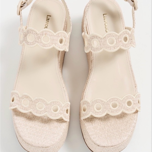 Larroudé
Florence Broderie Flatforms Platform Sandals size 11 NWOT - Picture 5 of 10